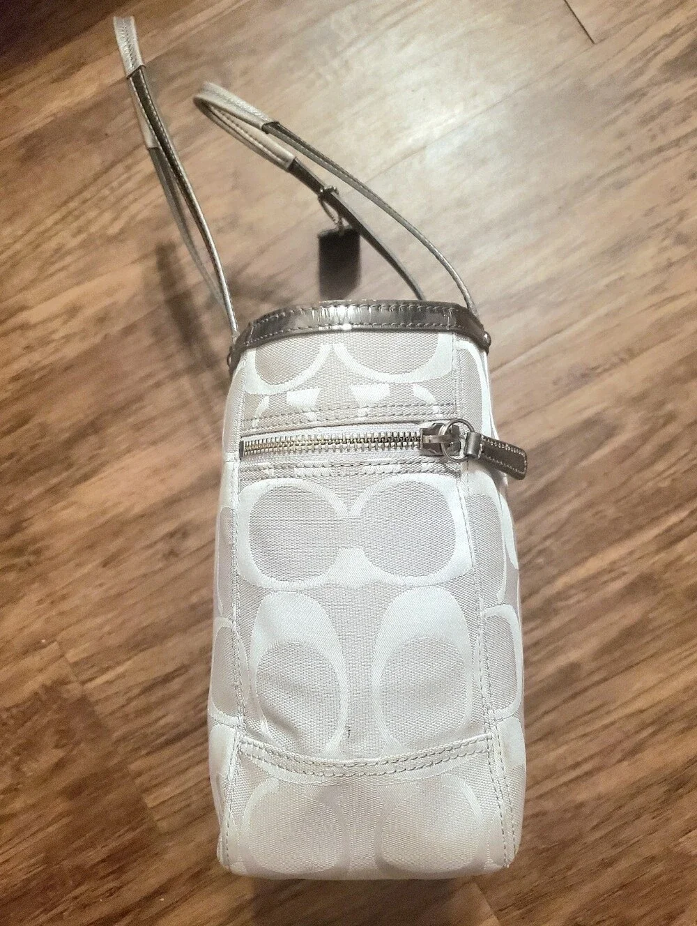 Coach Silver Small Purse Tote